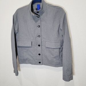 Kit and Ace Mens Gray Bomber Jacket